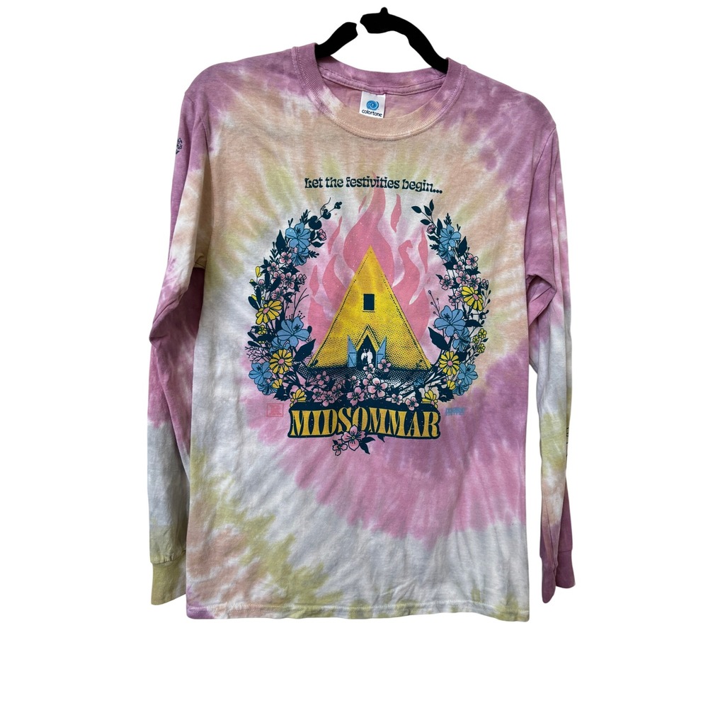 Studiohouse Designs Midsommar Ari Aster Tie Dye Long Sleeve Shirt Pink Small